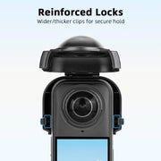 For Insta360 X5 Camera Flymile Lens Protective Cover Dustproof & Scratch-Resistant Anti-Fall Protector Cap(Black)