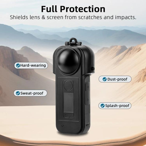 For Insta360 X5 Flymile Lens & Screen Protective Cover Anti-Scratch Gimbal Guard Shield(Blue)