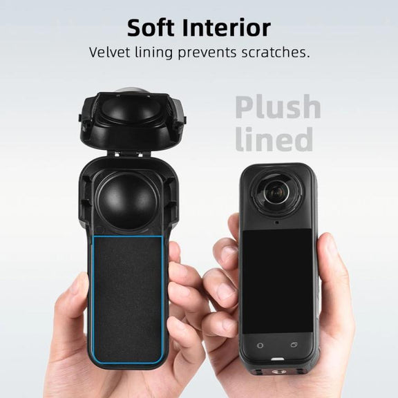 For Insta360 X5 Flymile Lens & Screen Protective Cover Anti-Scratch Gimbal Guard Shield(Blue)