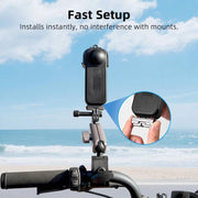 For Insta360 X5 Flymile Lens & Screen Protective Cover Anti-Scratch Gimbal Guard Shield(Pink)