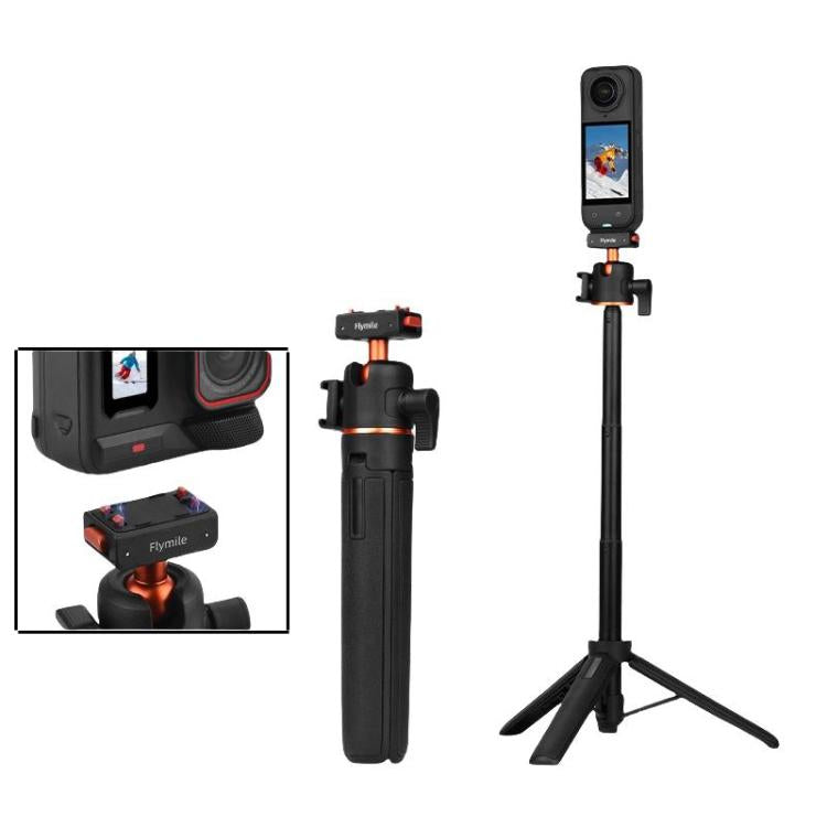 Flymile 20-54cm Magnetic Quick-Release Tripod for Insta360 Ace Pro 2/X5/X4/X3/X2/Ace Pro/Ace(Black) - free shipping - PMC Jewellery - Order now!