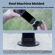 For Insta360 X5  Flymile Anti-Slip Base Plastic Desktop Stand Stable Camera Holder(Black)