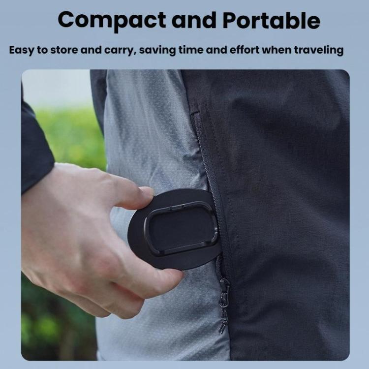 For Insta360 X5  Flymile Anti-Slip Base Plastic Desktop Stand Stable Camera Holder(Black) - free shipping - PMC Jewellery - Order now!