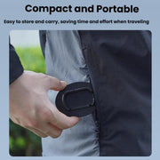 For Insta360 X5  Flymile Anti-Slip Base Plastic Desktop Stand Stable Camera Holder(Black)