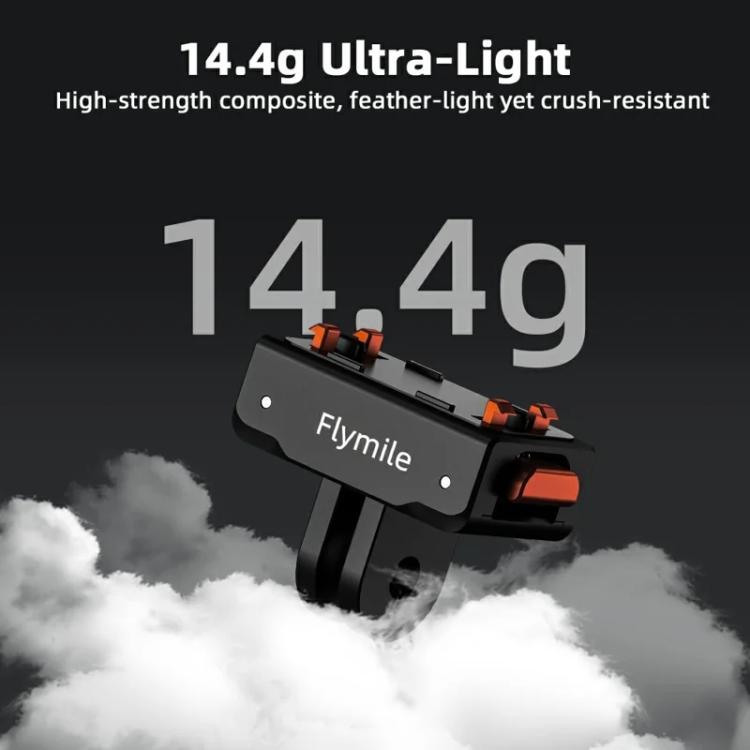 Flymile Plastic Magnetic Quick-Release Base For Insta360 Ace Pro 2/X5/X4/X3/X2/Ace Pro/Ace(Black) - free shipping - PMC Jewellery - Order now!