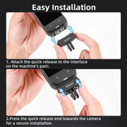 Flymile Plastic Magnetic Quick-Release Base For Insta360 Ace Pro 2/X5/X4/X3/X2/Ace Pro/Ace(Black)
