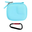 Flymile PU Mini Camera Case with Carabiner For Caged DJI Action 3/4/5 Pro/Insta360 Ace Pro 2/1/GoPro(Blue) - free shipping - PMC TechLife - Order now!