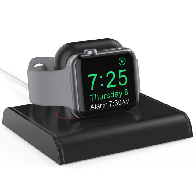For Apple Watch / Earphone AhaStyle PT117-1 Charging Dock Plastic Storage Stand Without Charger(Black)