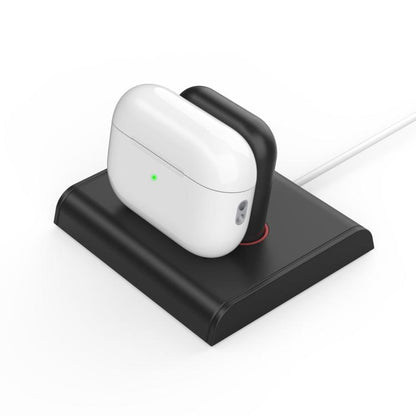 For Apple Watch / Earphone AhaStyle PT117-1 Charging Dock Plastic Storage Stand Without Charger(Black) - free shipping - PMC Jewellery - Order now!
