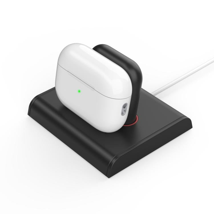 For Apple Watch / Earphone AhaStyle PT117-1 Charging Dock Plastic Storage Stand Without Charger(Black)