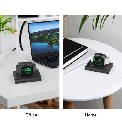 For Apple Watch / Earphone AhaStyle PT117-1 Charging Dock Plastic Storage Stand Without Charger(Gray) - free shipping - PMC Jewellery - Order now!