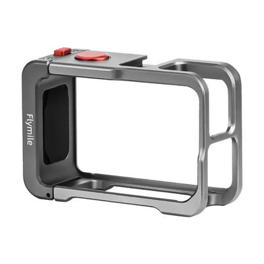 For DJI Osmo Action 5 Pro/4/3 Flymile Metal Protective Cage with Cold Shoe Mount(Metal Color) - free shipping - PMC Jewellery - Order now!