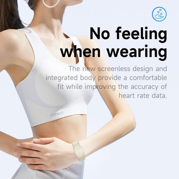 Dual PD Real-Time Heart Rate Blood Oxygen Real-Time Sleep Exercise Health Bracelet(White)