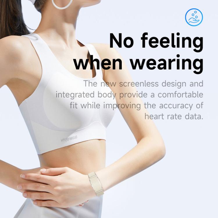 Dual PD Real-Time Heart Rate Blood Oxygen Real-Time Sleep Exercise Health Bracelet(White)