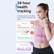 Dual PD Real-Time Heart Rate Blood Oxygen Real-Time Sleep Exercise Health Bracelet(White)