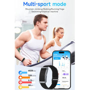 Dual PD Real-Time Heart Rate Blood Oxygen Real-Time Sleep Exercise Health Bracelet(White)