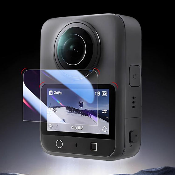 For DJI Osmo 360 Action Camera 2pcs /Pack Tempered Glass Screen Protector HD Anti-Scratch Lens Film(CN-218)