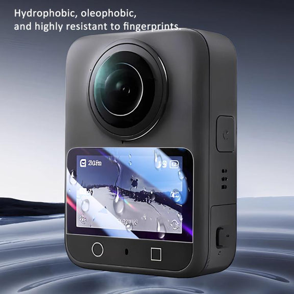 For DJI Osmo 360 Action Camera 2pcs /Pack Tempered Glass Screen Protector HD Anti-Scratch Lens Film(CN-218)