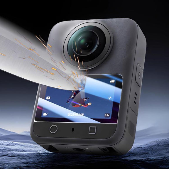 For DJI Osmo 360 Action Camera 2pcs /Pack Tempered Glass Screen Protector HD Anti-Scratch Lens Film(CN-218)