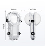 For Insta360 X5 AMagisn 60m/196ft Diving Case Quick-Release Full Invisible Water-resistant Underwater Housing