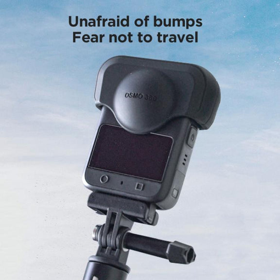 For DJI Osmo 360 Action Camera CYNOVA Silicone Lens Cap Shockproof Anti-Scratch Protective Case(Black)