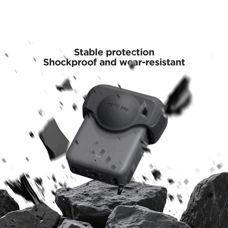 For DJI Osmo 360 Action Camera CYNOVA Silicone Lens Cap Shockproof Anti-Scratch Protective Case(Black) - free shipping - PMC Jewellery - Order now!