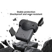 For DJI Osmo 360 Action Camera CYNOVA Silicone Lens Cap Shockproof Anti-Scratch Protective Case(Black)
