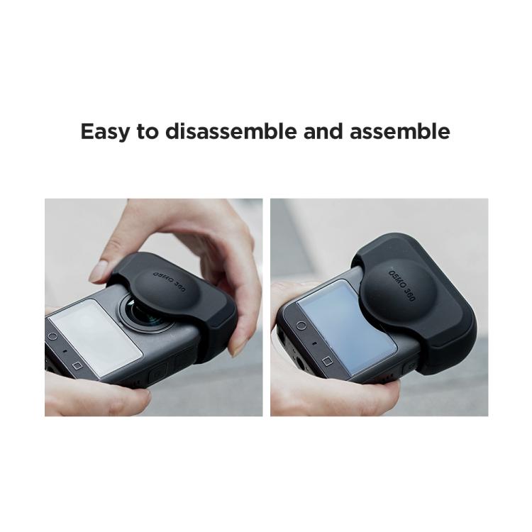 For DJI Osmo 360 Action Camera CYNOVA Silicone Lens Cap Shockproof Anti-Scratch Protective Case(Black) - free shipping - PMC Jewellery - Order now!