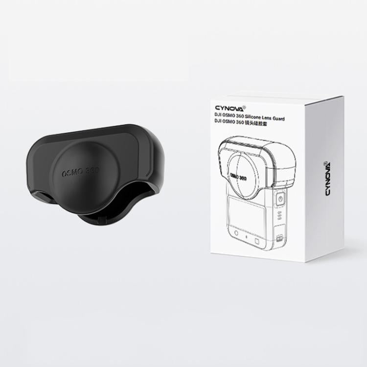 For DJI Osmo 360 Action Camera CYNOVA Silicone Lens Cap Shockproof Anti-Scratch Protective Case(Black) - free shipping - PMC Jewellery - Order now!