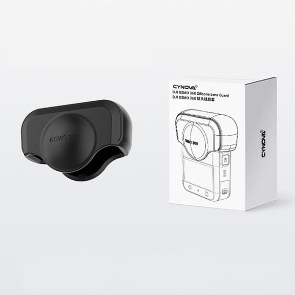 For DJI Osmo 360 Action Camera CYNOVA Silicone Lens Cap Shockproof Anti-Scratch Protective Case(Black)