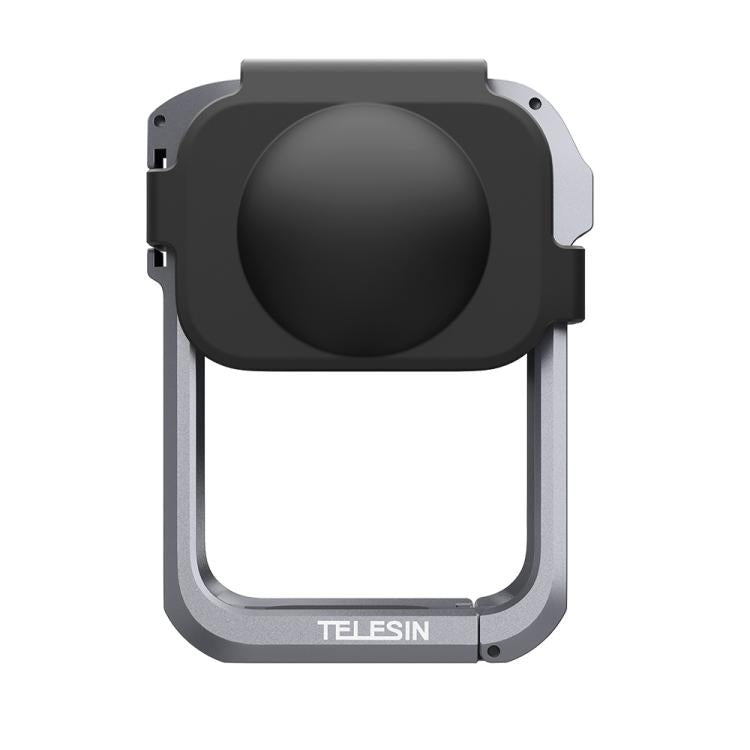 For DJI Osmo 360 TELESIN Aluminum Alloy Protective Cage Expansion Frame with Lens Cover(Metal Color) - free shipping - PMC Jewellery - Order now!