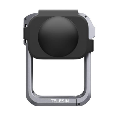 For DJI Osmo 360 TELESIN Aluminum Alloy Protective Cage Expansion Frame with Lens Cover(Metal Color) - free shipping - PMC Jewellery - Order now!