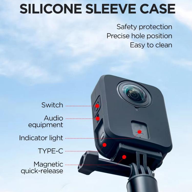 For DJI Osmo 360 CYNOVA Silicone Case Anti-Scratch Shockproof Full Body Protective Cover(Black) - free shipping - PMC TechLife - Order now!
