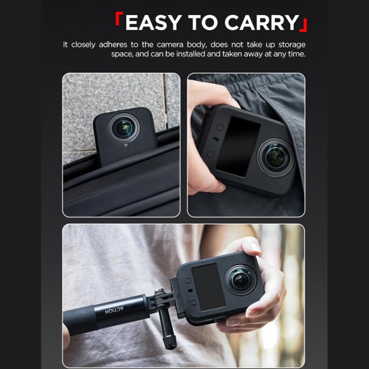 For DJI Osmo 360 CYNOVA Silicone Case Anti-Scratch Shockproof Full Body Protective Cover(Black) - free shipping - PMC TechLife - Order now!