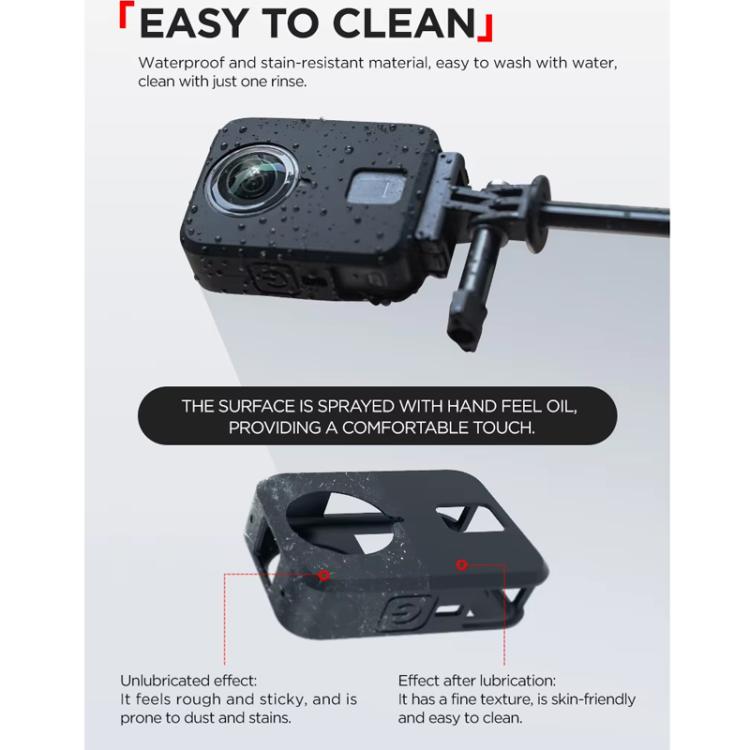 For DJI Osmo 360 CYNOVA Silicone Case Anti-Scratch Shockproof Full Body Protective Cover(Black) - free shipping - PMC TechLife - Order now!