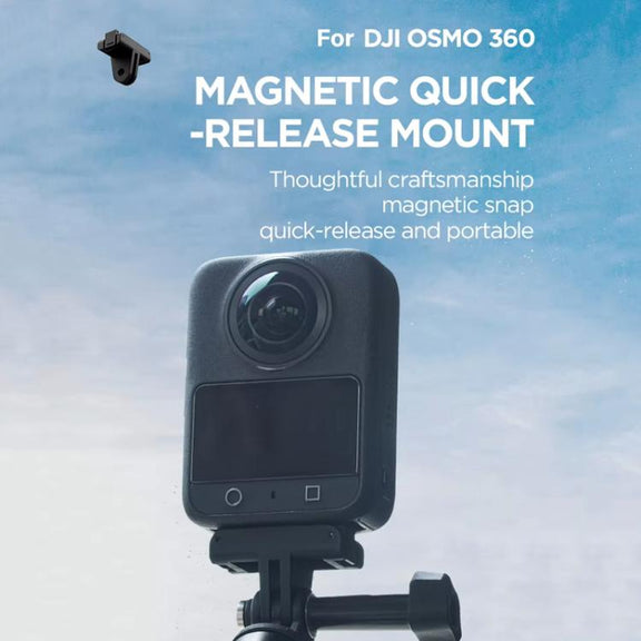 For DJI Osmo 360 CYNOVA Magnetic Quick-Release Base Adapter Camera Accessories(Black)