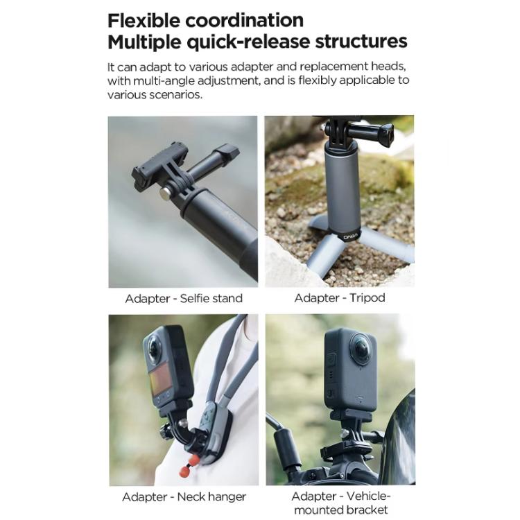 For DJI Osmo 360 CYNOVA Magnetic Quick-Release Base Adapter Camera Accessories(Black)