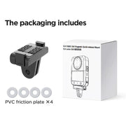 For DJI Osmo 360 CYNOVA Magnetic Quick-Release Base Adapter Camera Accessories(Black)