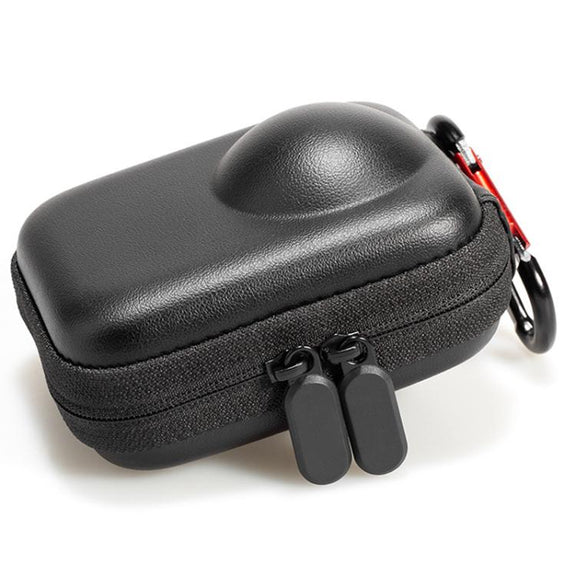 For DJI Osmo 360 Carrying Case EVA Hard Shell Protective Bag with Carabiner Clip(Black)