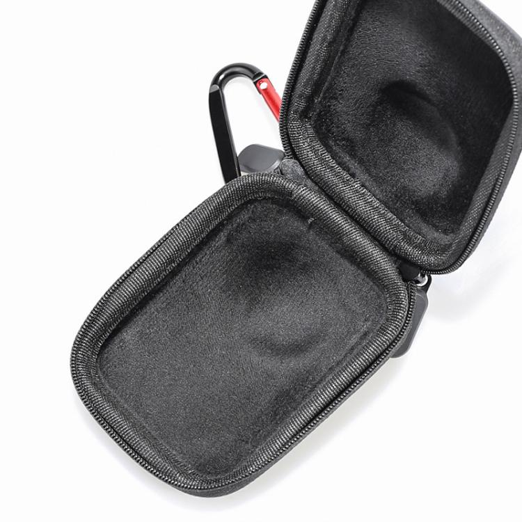 For DJI Osmo 360 Carrying Case EVA Hard Shell Protective Bag with Carabiner Clip(Black)