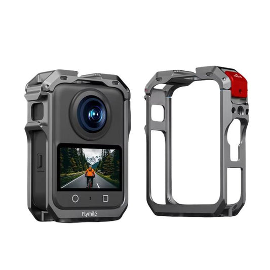 For DJI Osmo 360 Flymile Dual Cold Shoe Metal Quick-Release Cage With Lens C(FLY042_2) - free shipping - PMC Jewellery - Order now!