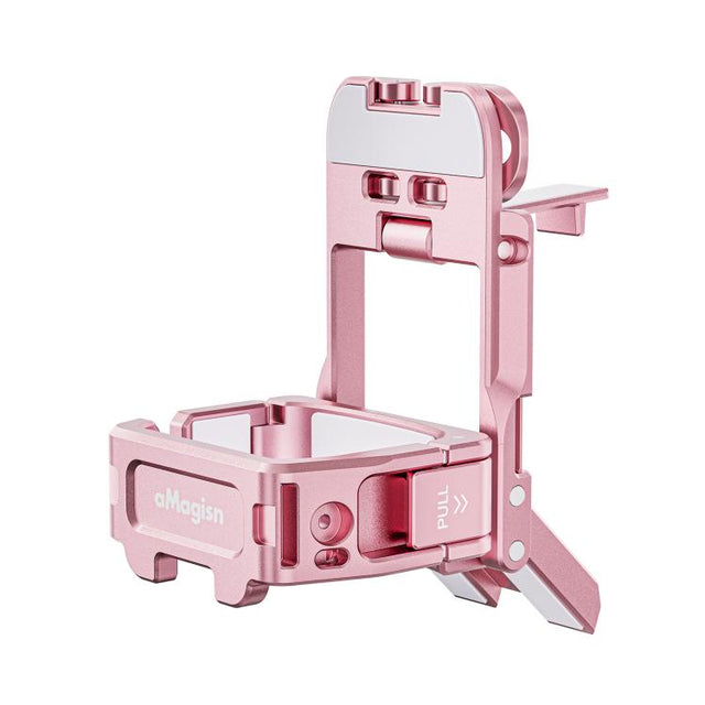 For DJI Pocket 3 aMagisn Mantis Extension Frame Magnetic Mount for Hands-Free Vlogging(Pink)