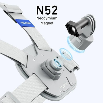 TELESIN S2-CGP-01GY Universal Action Camera Chest Belt Bracket Quick Release Chest Strap Mount(Gray) - free shipping - PMC Jewellery - Order now!