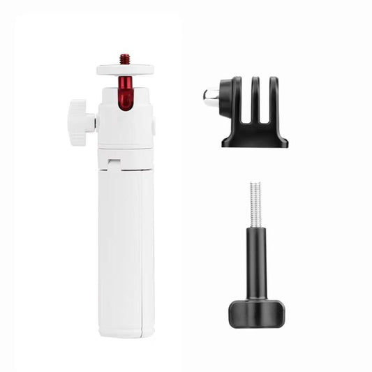 Flymile 15.8-30.8cm Tripod Selfie Stick for Action Cameras With 360-degree Adjustable Ball Head & Cold Shoe(White) - free shipping - PMC Jewellery - Order now!