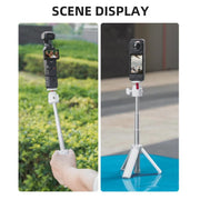 Flymile 15.8-30.8cm Tripod Selfie Stick for Action Cameras With 360-degree Adjustable Ball Head & Cold Shoe(White)