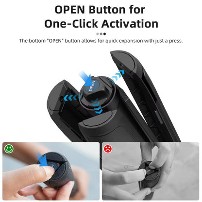 Flymile 1.63m Magnetic Quick-Release Tripod Selfie Stick for Action Cameras for Vlogging, Outdoor Sports(Black) - free shipping - PMC Jewellery - Order now!