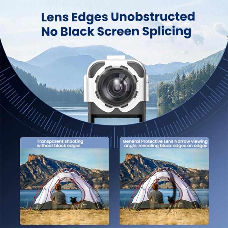 For Insta360 X5 Camera Anti-Fog Snap-On Protective Lens Cover Lens Guards(Transparent) - free shipping - PMC TechLife - Order now!