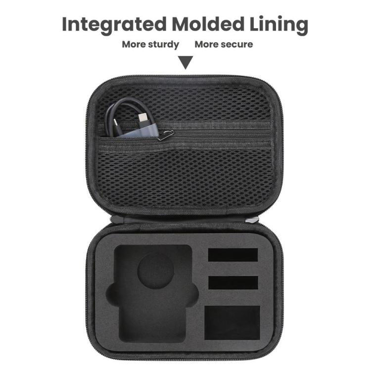 For DJI Osmo 360 Standard Combo PU Leather Carrying Case Portable Waterproof Protective Storage Bag(Black) - free shipping - PMC Jewellery - Order now!