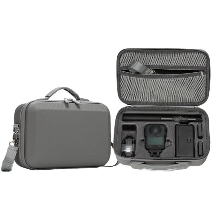 For DJI Osmo 360 Adventure Combo Flymile PU Leather Shoulder Bag Waterproof Crossbody Sling Bag(Gray) - free shipping - PMC Jewellery - Order now!