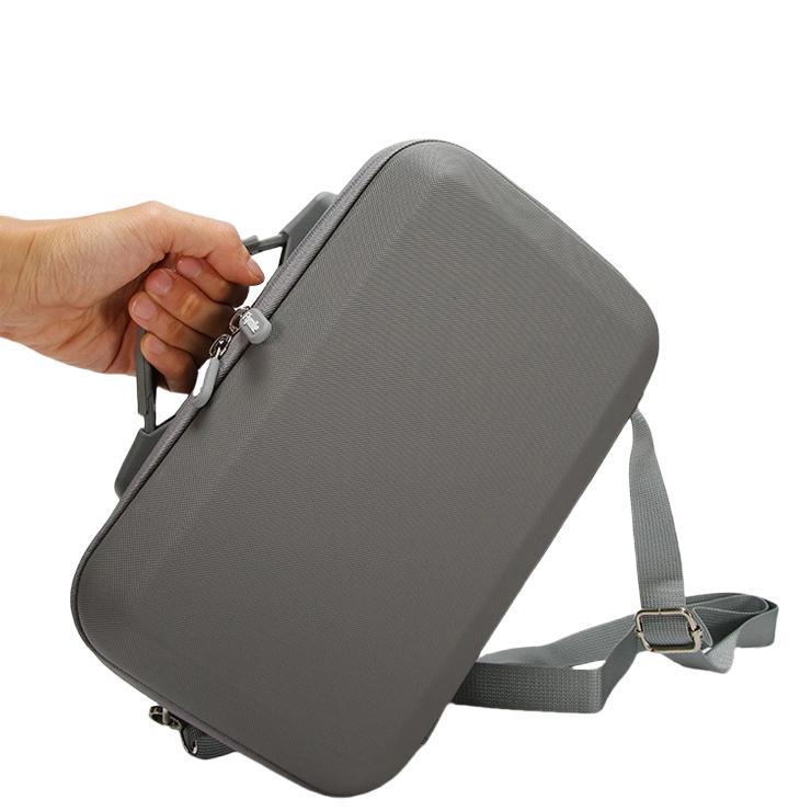 For DJI Osmo 360 Adventure Combo Flymile PU Leather Shoulder Bag Water-resistant Crossbody Sling Bag(Gray)
